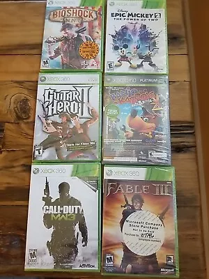 Xbox 360 Sealed Games Lot COD MW3 Fable 3 Bioshock Infinite Epic Mickey 2... • $4.50