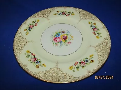 Vintage Royal Worcester Plate Charger W/ Flowers & Garlands Botanical • $11