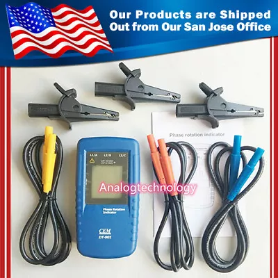 US SHIP CEM DT-901 Three 3 Phase Rotation Indicator Tester Meter 40~960V • $62.99