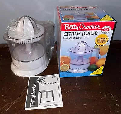 Vintage Betty Crocker Citrus Juicer Model BC1472 24oz Brand New NOS • $30