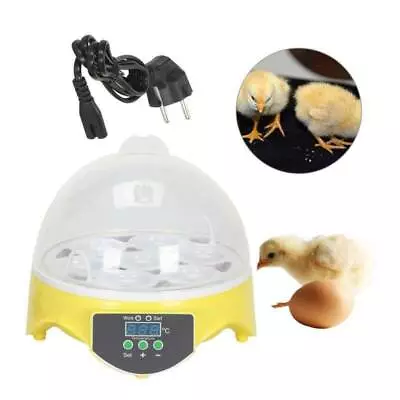 Fully Automatic Breeding Machine 7 Eggs Brooder Surface Breeder Incubator Breede • £30.52