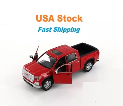 2019 GMC Sierra 1500 SLT Crew Cab Pickup Truck Showcasts Diecast 8.5  Red 1:24 • $12.99