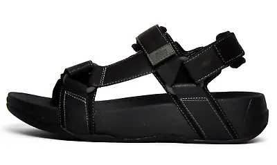 FITFLOP Men's Black Sandals  Casual Ryker Webbing Size UK 9 • £11.99