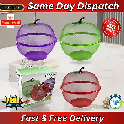 New Stylish Apple Shaped Fruits & Vegetable Bowl Basket Kitchen Fruit Basket • £10.99