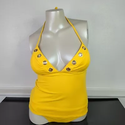 Victoria's Secret Womens Yellow Swimsuit Padded Top Size Large • $10.95