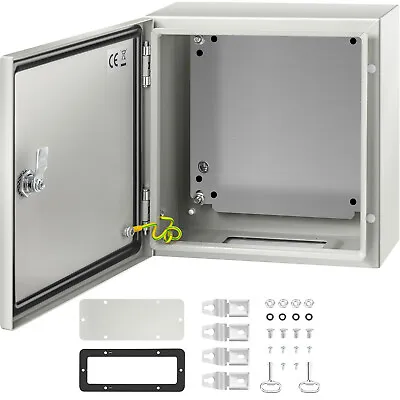 VEVOR 12x12x6'' Carbon Steel Electrical Enclosure IP65 Wall Mount Junction Box • $49.99