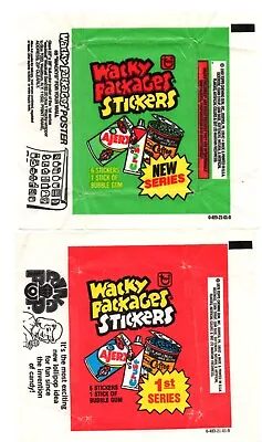 Wacky Packages 5 Wrappers 1979 Ser 1 1980 Ser 4   1991 With & Without 25c 1992 • $12