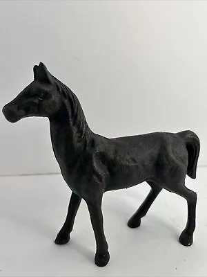 VINTAGE  CAST IRON HORSE FREE STANDING ART SCULPTURE - MID CENTURY Unsigned • $35.96