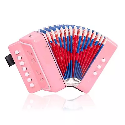 Accordion Kids Toy Accordion Mini Musical Instruments 7 Keys Butto • $28.77