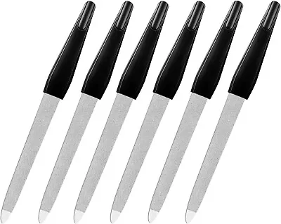 Fingernail Files 6 Pack Metal Nail Files Stainless Steel Finger Nail Filers Tool • $7.89