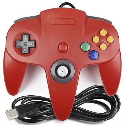 USB Wired N64 Controller Gamepad Joystick For Nintendo N64 Classic PC Video Game • $24.22