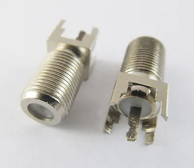$0.99 • Buy 1x F Type Female PC Board PCB Mount Straight RF Coaxial TV PAL Antenna Connector