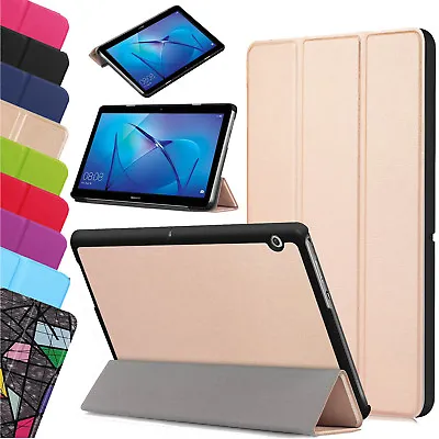 For Huawei MediaPad T3 7.0  8  10  Leather Thin Smart Stand Case Cover Tablet UK • £6.98