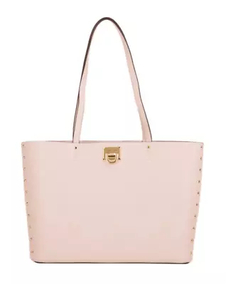 Michael Kors NWT Studded Manhattan Leather Powder Blush Tote Bag MSRP $498 • $279