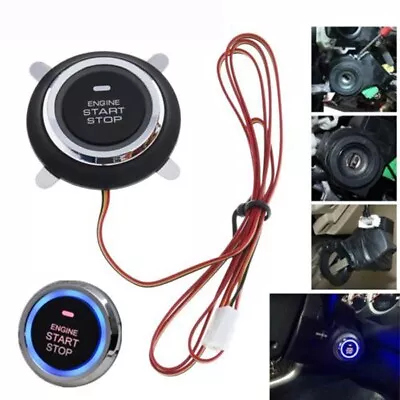 12V Car Ignition Switch Remote-Engine Start Push-Button-Keyless Entry-Starter/- • $15.98