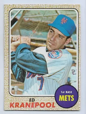 1968 Topps #92 Ed Kranepool NEAR MINT New York Mets • $3.70