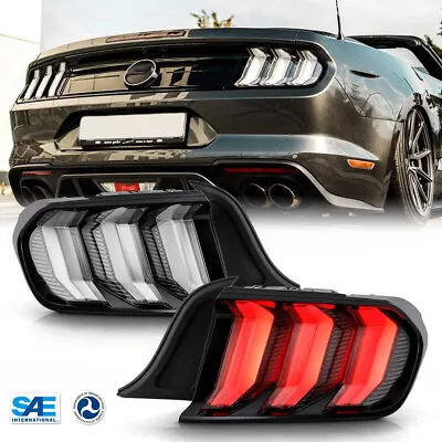 For 2015-2023 Ford Mustang Euro Style Clear Tail Lights LED Sequential Signals  • $369.99