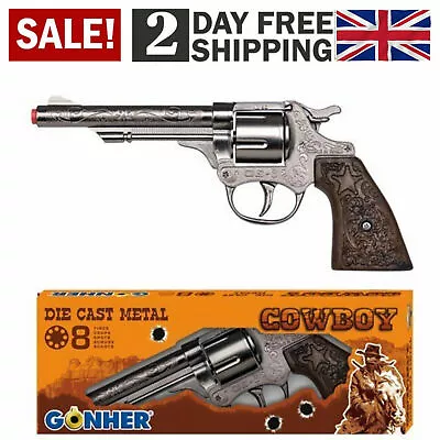 £12.30 • Buy Gonher Diecast Metal 8 Ring Shot Cowboy Die Cast Western Gun Toy