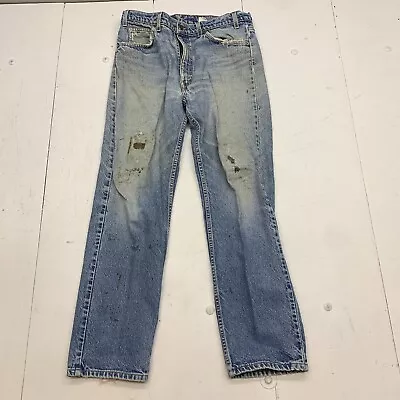 Levis 505 Vintage Orange Label Mens Blue Jeans Size 35/31 • $20