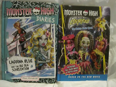 Lot Of 2~Monster High Diaries By Nessi Monstrata~HC W/poster~LBDLC • $14.99