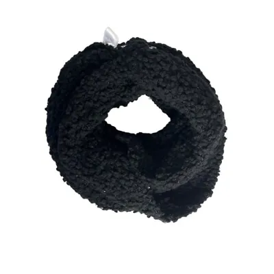Merona Infinity Scarf Black Chunky Knit Sparkles Size OS New • $15.20