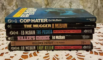 ED MCBAIN Lot Of 6 Vintage Paperback 87th Precinct Series Famous Police Fiction • $28