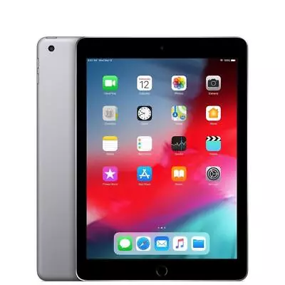 Apple IPad 6th Gen 2018 32GB 9.7  Space Grey Retina WiFi IOS Slim Tablet A1893 D • £114.98
