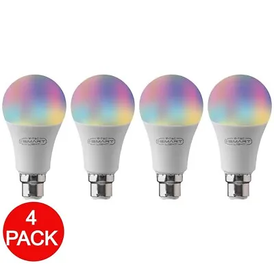 4x Samsung LED Smart Bulbs B22 RGB Lights Globe Lamp Compatible Amazon Alexa • $33.87