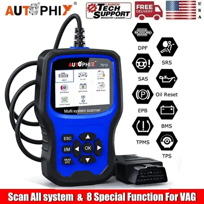 $84 • Buy Automotive OBD2 Diagnostic Scanner All System ABS SRS Oil EPB DPF TPMS For VAG