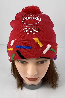 Team Coca-Cola Coke Olympic Worldwide Partner Beanie Hat Red • £13.75