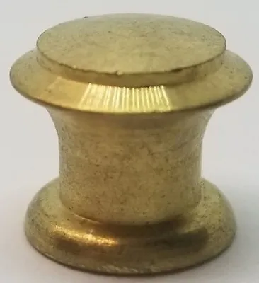 1/2  Half Inch Solid Brass Small Turned Round Knob Pull Drawer Door Desk Bookcas • $1.50