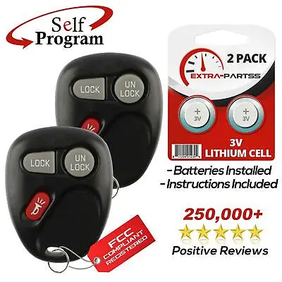 2 New Replacement Keyless Entry Remote Key Fob Transmitter Beeper For 15042968 • $13.45