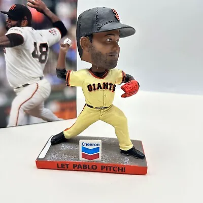 Pablo Sandoval Let Pablo Pitch Bobble Head 2019 San Fransisco Giants Chevron • $18.99