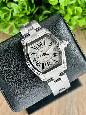 $4500 • Buy Cartier Roadster - Box & Papers + Extra Strap & Clasp! 2510 / W62025V3