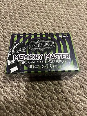 BeetleJuice Memory Master Card Game New In Factory Sealed Box   • $12.99
