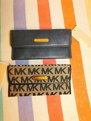 Michael Kors   Austin   Wallet  Choose Navy Or  Blk. Logo  NWT  $98.00 • $64