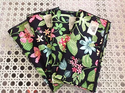 VERA BRADLEY Cloth Napkins NWT New  BOTANICAL Rare & Retired! Designer Set Of 4 • $65