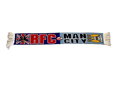 Rangers And Manchester City Friendship Football Scarf • £4.50