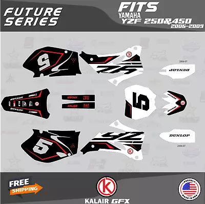 Graphics Kit For Yamaha YZ250F YZ450F (2006-2009) YZ 250F YZ 450F Future - Red • $153.99