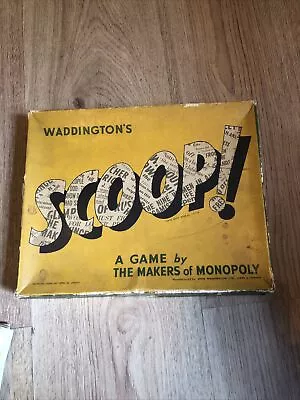 Vintage Scoop Board Game By Waddington's 1950 • £6.99
