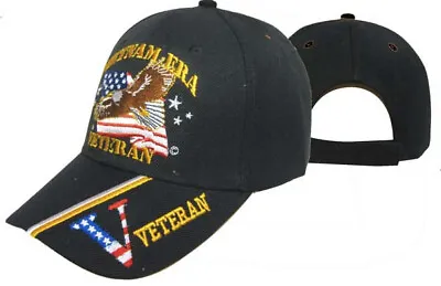 Vietnam Era Veteran Military Cap (black) Hat New • $12.88