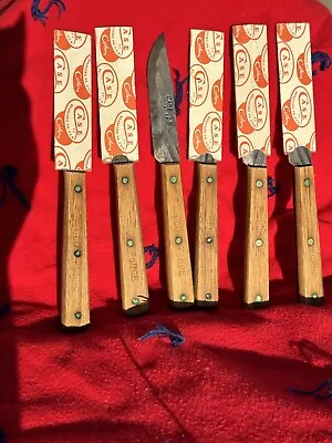 $180 • Buy 1945 1965 Vintage 3  Blade 6pc Set CASE XX 421 CP Carbon Chef's Paring Knife USA