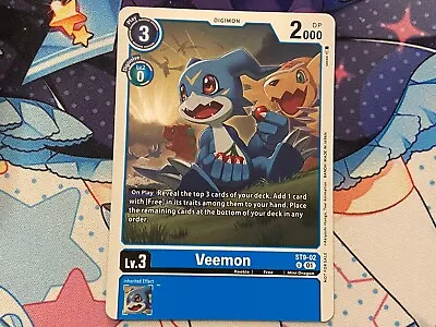 Veemon Beginning Tutorial Variant  - ST9-02 - NM - Digimon TCG • $1.90