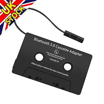 Bluetooth In Car Audio Tape Cassette Adapter Converter FOR IPhone Android MP3 CD • £17.98