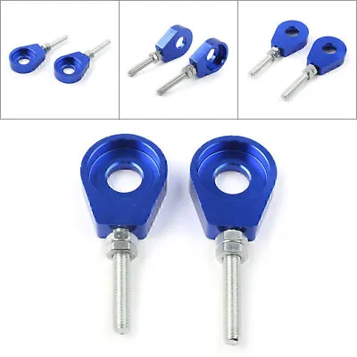 Blue 12mm Axle Tensioner Chain Adjuster For Chinese CRF XR 50 70 Pit Dirt Bike • $10