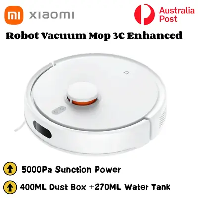 Xiaomi Robot Vacuum Mop Cleaner 3C Enhanced LDS Laser Navigation 5000Pa Cyclone • $446.40