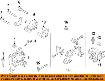 MAZDA OEM 14-18 3-Transmission Trans Mount BJS739070 • $109.61