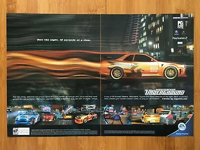 2003 Need For Speed: Underground PS2 Xbox GC Print Ad/Poster Official Racing Art • £18.78