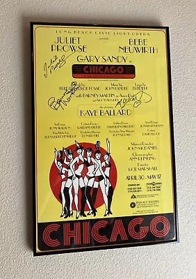 Chicago Musical Venue Signed Flier Juliet Prowse Barney Martin MOHaughey 14”x22” • $165