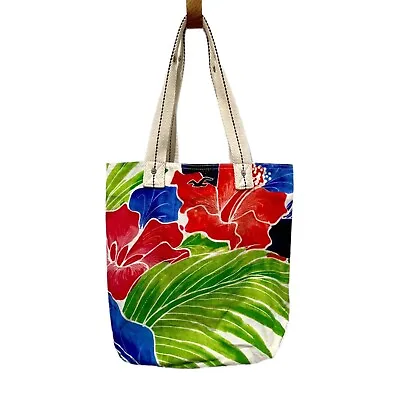 HOLLISTER CALIFORNIA Womens Tropical Beach Tote Shoulder Bag Iconic Logo 15x15” • £15.15